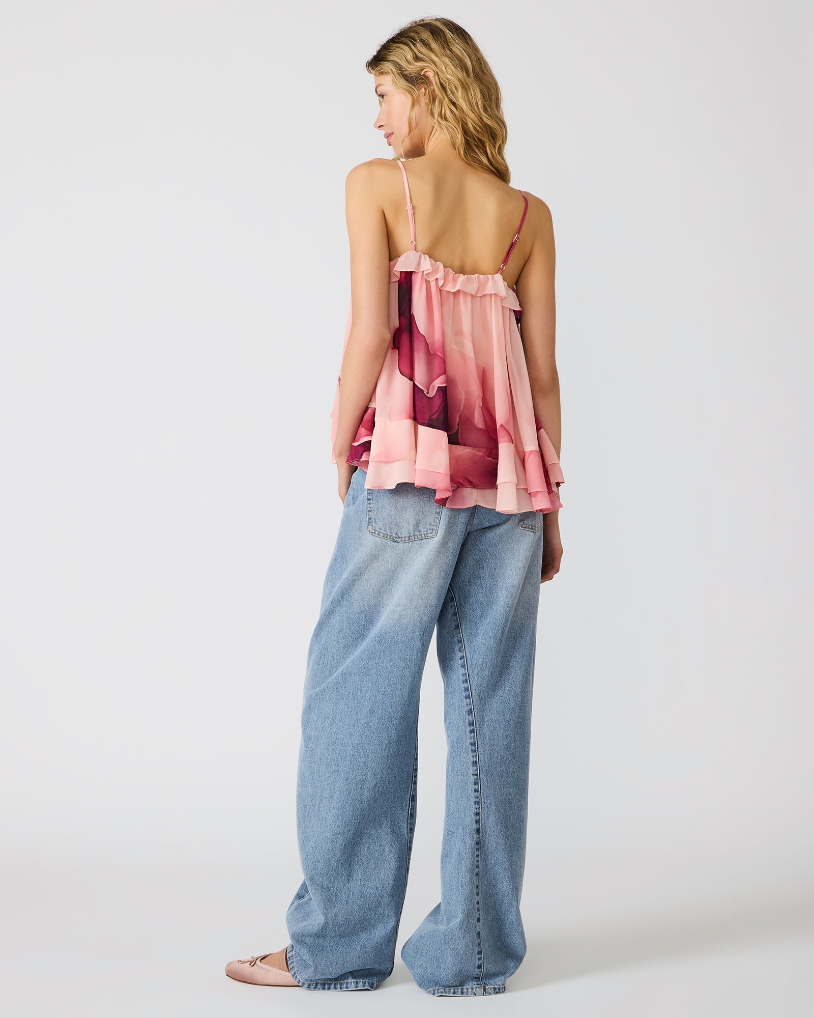 RHIANON TOP CORAL CLOUD